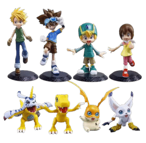 8pcsSet Digimon Adventure Tailmon, Gomamon, Patamon, Gabumon, Tentomon, Palmon, Piyomon, Agumon.